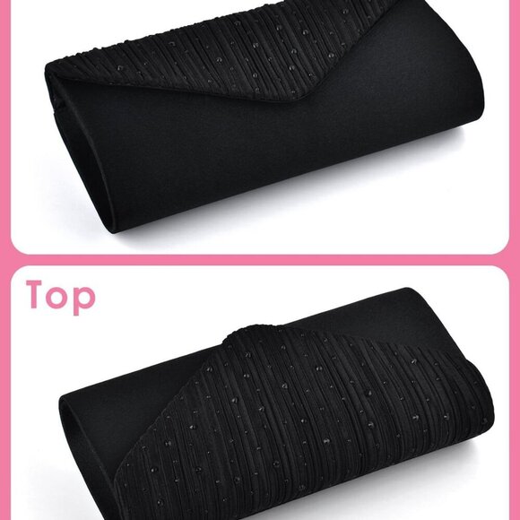 Evening Clutch Purses for Women Handbags for Formal Wedding Party Cocktail Prom - Picture 6 of 7